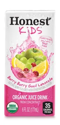 Sugary Lemonade or Juice: Drink Honest Kids Berry Berry Good Lemonade Instead