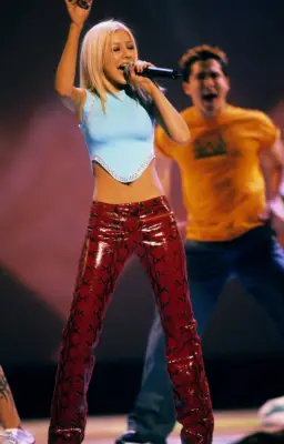 Snakeskin Pants and Python Print Were Paired With Solid Slashed Tees