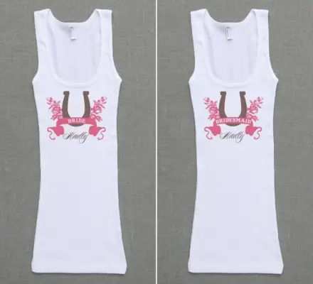 Horseshoe Bridal Party Tank Tops
