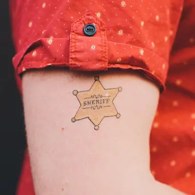 Sheriff Temporary Tattoos
