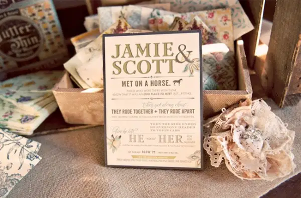 Cowboy and Cowgirl Love Story