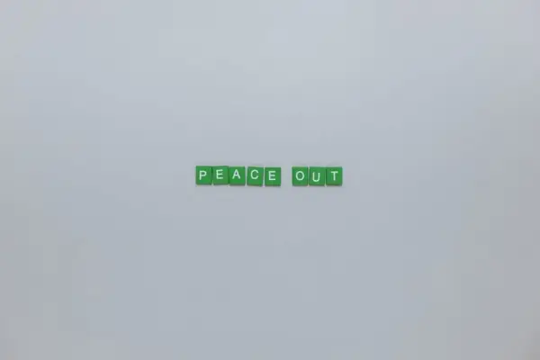 Peace Out Zoom Background