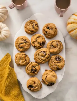 Pumpkin Chocolate Chip Cookies