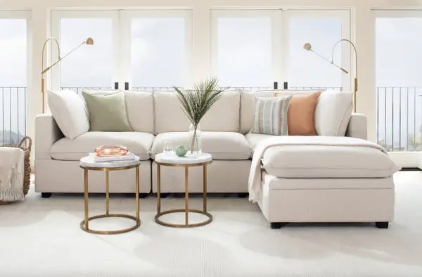 A Movie-Watching Sofa: Albany Park Kova Sofa + Ottoman