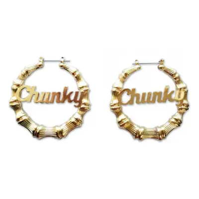 Chunky Script Earrings