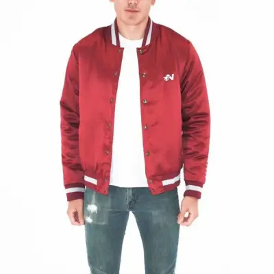 Once in a Lifetime Satin Bomber Jacket