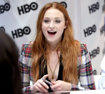 Sophie Turner With Red Hair in 2017
