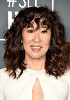 Celebrities With Bangs: Sandra Oh With Curly Bangs