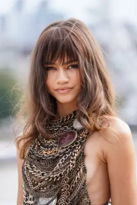 Celebrities With Bangs: Zendaya With Birkin Bangs