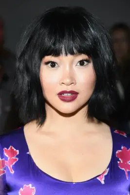 Celebrities With Bangs: Lana Condor With Short Bangs