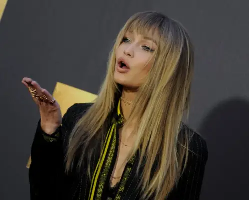 Gigi Hadid With Birkin Bangs