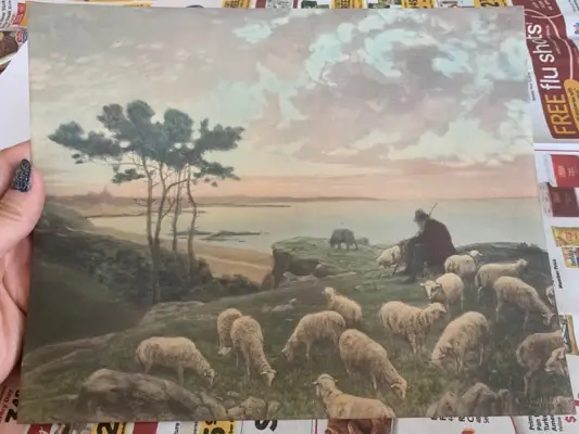 TikTok Thrifted-Halloween-Painting Trend: Step 1