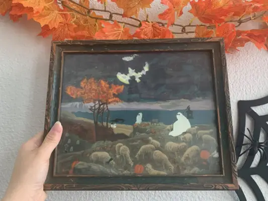 TikTok Thrifted-Halloween-Painting Trend: Step 4