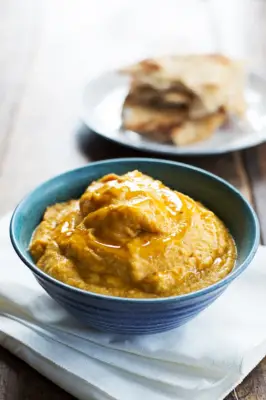 Roasted Garlic and Rosemary Pumpkin Hummus
