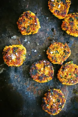 Roasted Pumpkin, Millet, and Herb Patties