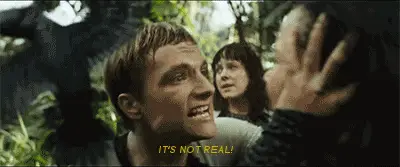 That time he looks out for Katniss in the arena.