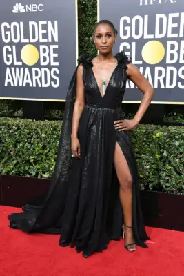 Issa Rae at the Golden Globe Awards, January 2018