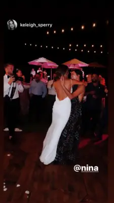 The Look Had a Low Back That Dipped to Her Waist