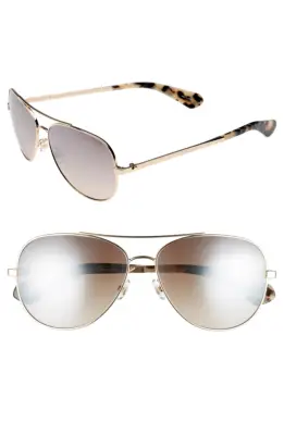 Kate Spade New York Avaline 58mm Aviator Sunglasses