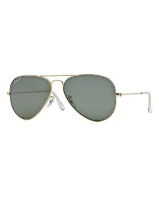 Ray-Ban Metal Polarized Aviator Sunglasses