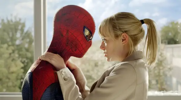 THE AMAZING SPIDER-MAN, l-r: Andrew Garfield, Emma Stone, 2012, ph: Jamie Trueblood/Columbia Pictures/courtesy Everett Collection