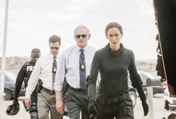 SICARIO, from left: Daniel Kaluuya, Hank Rogerson, Victor Garber, Emily Blunt, 2015. ph: Richard Foreman Jr./Lionsgate/courtesy Everett Collection