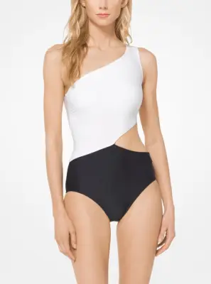Michael Michael Kors Colorblock Cutout Maillot