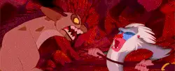 Original Lion King Moment: Rafiki Seriously Kicking Some Hyena Butt