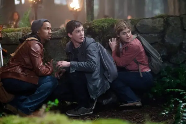PERCY JACKSON: SEA OF MONSTERS, from left: Brandon T. Jackson, Logan Lerman, Alexandra Daddario, 2013. ph: Murray Close/TM and Copyright/20th Century Fox. All rights reserved./Courtesy Everett Collection