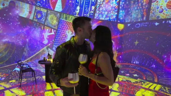 Love Is Blind. (L to R) Garrett Hoseman, Taylor Krause in episode 711 of Love Is Blind. Cr. Courtesy of Netflix © 2024