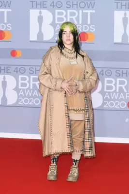 Billie Eilish Wearing Burberry at the 2020 Brit Awards