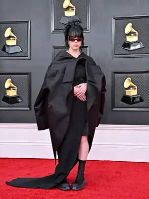 Billie Eilish Wearing Rick Owens at the 2022 Grammys