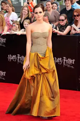Emma Watson in Bottega Veneta at the Harry Potter and the Deathly Hallows: Part 2 NYC Premiere in 2011
