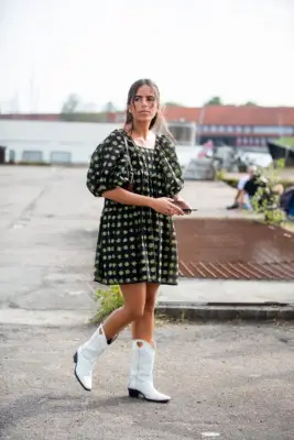 Street Style Trend: Puff-Sleeve Dress
