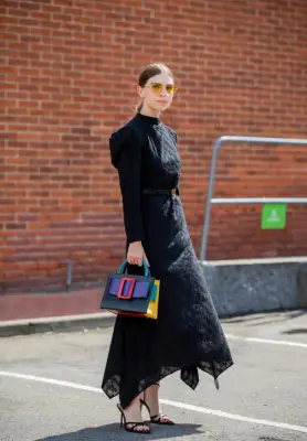 Street Style Trend: Puff-Sleeve Dress