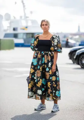 Street Style Trend: Puff-Sleeve Dress