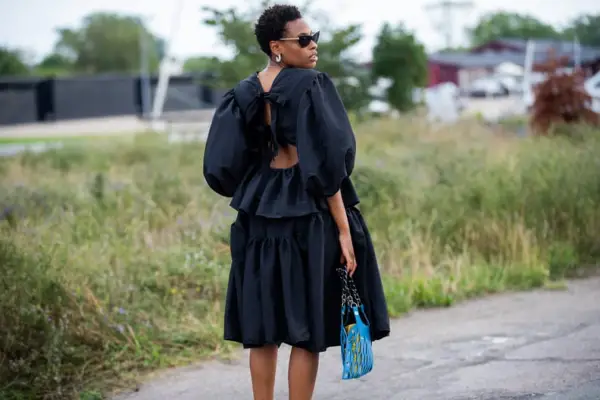 Street Style Trend: Puff-Sleeve Dress