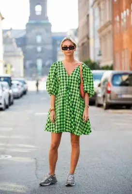 Street Style Trend: Puff-Sleeve Dress