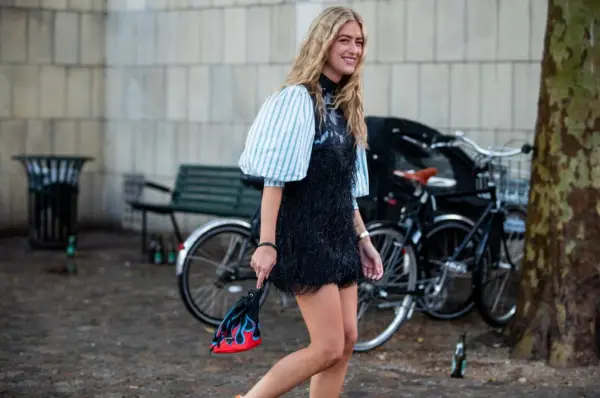 Street Style Trend: Puff-Sleeve Dress