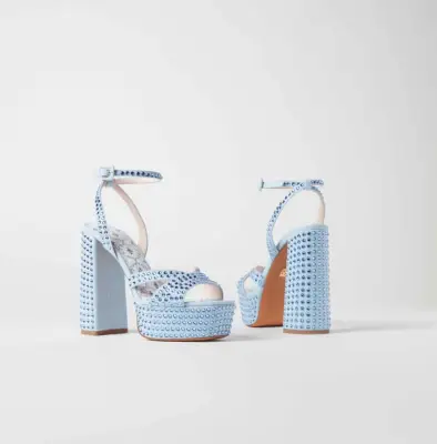 Rhinestone Platform Sandals: Hill House Home The Party Platform