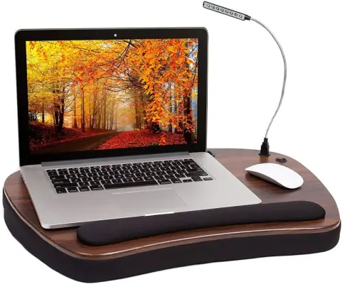 Sofia + Sam Oversized Wood Top Memory Foam Lap Desk