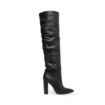 Steve Madden Terrain Black Leather Boots