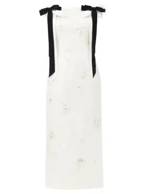 Erdem Angelique Crystal-Embellished Chantilly-Lace Dress