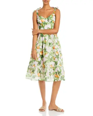 A Cotton Dress: Aqua Citrus Dream Cotton Dress