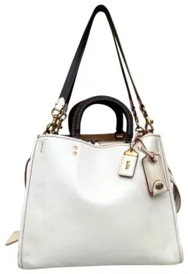 Shop It Vintage: Coach 1941 Rogue Pebbled 20315 Chalk White Leather Satchel