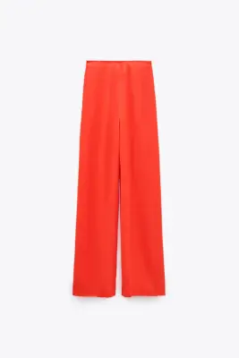 Zara Wide-Leg Satin Pants