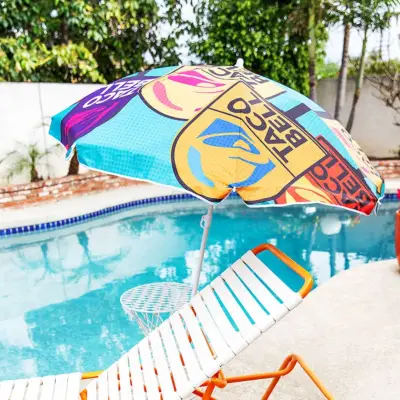 Taco Bell Pop Art Beach Umbrella