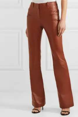 Altuzarra Serge Leather Flared Pants