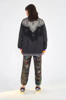 Farm Rio Black Borogodo Jacket