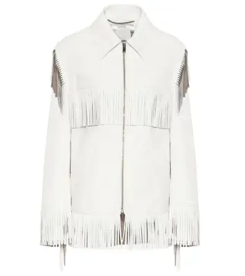 Stella McCartney Fringed Faux-Leather Jacket
